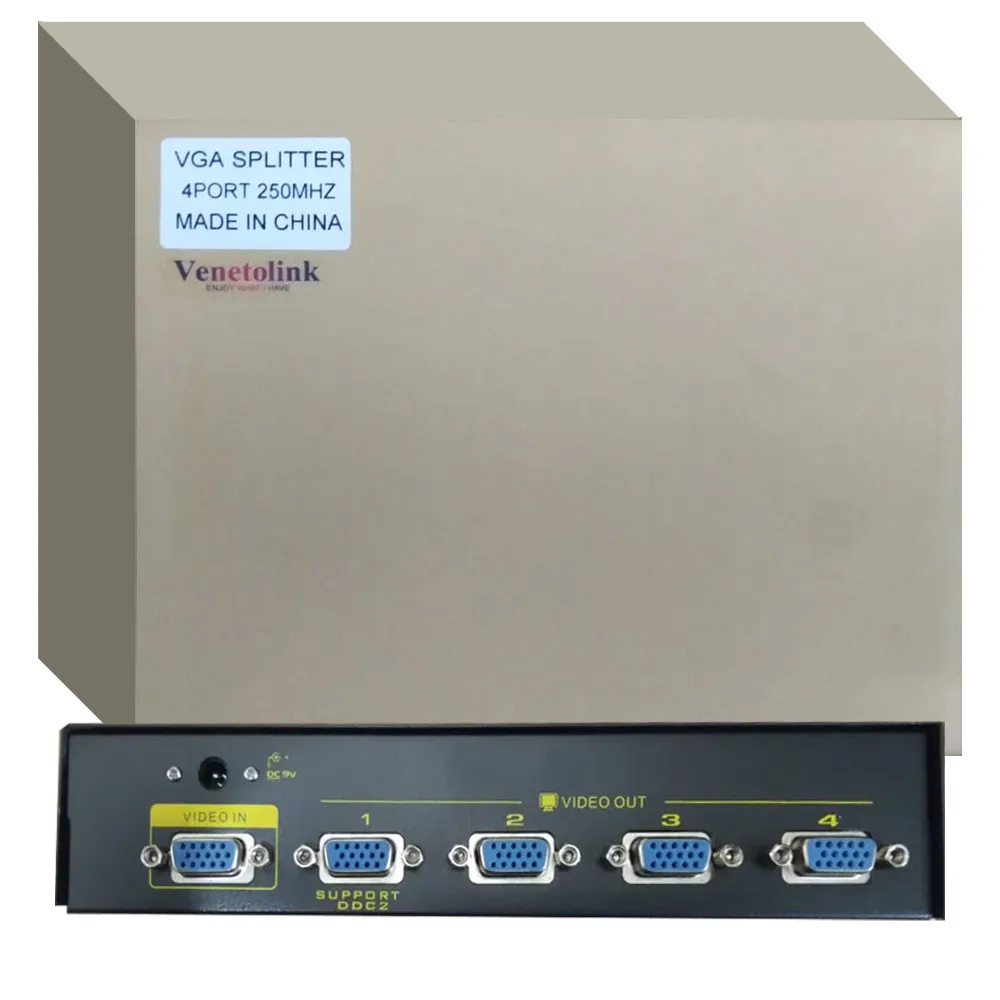 2cf3f7fb821bf7696c3980dd391adb53e95b5ebc49bf66572c601eeffd87b45d.webp اسپلیتر VLINK 250MHZ 4PORT VGA