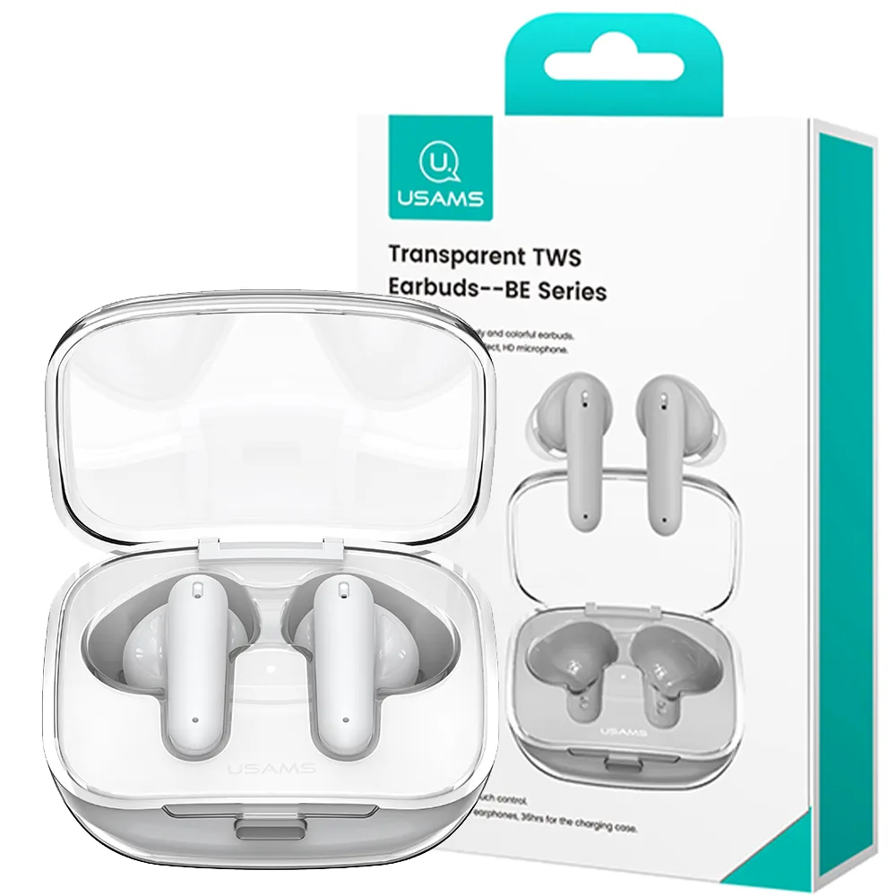 2dd6456db3b35fed3a9a87948a8f36a51fa33738fad05214db86fa3a76c4ec64.webp ایرپاد یوسمز مدل BE16 Usams سفید