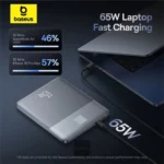 پاوربانک بیسوس مدل BASEUS BLADE2 P10063801S13-00 12000mAh نقره ای مخصوص لپ تاپ