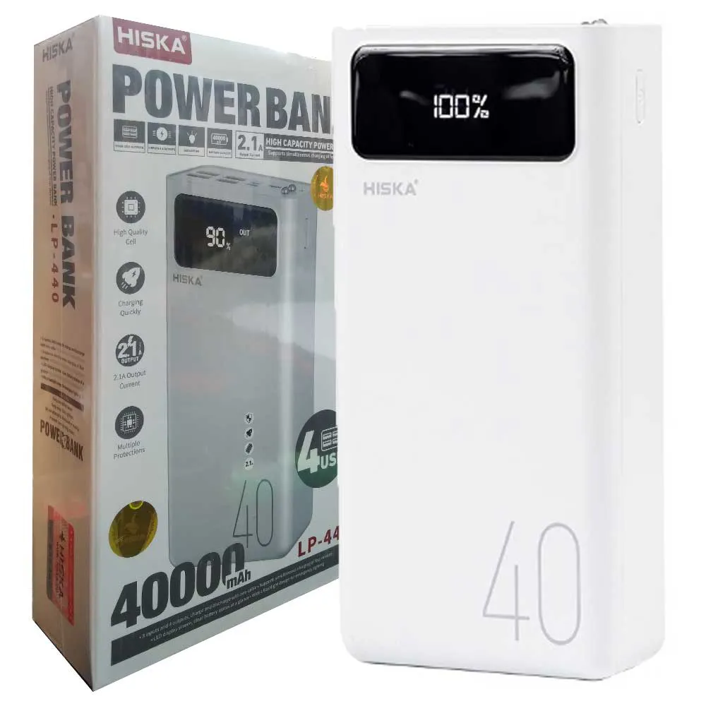 304dfb5bc1d4e3acafdb0522e79fe9ad5e4018bcdcd1170f452612135ea28802.webp پاوربانک هیسکا HISKA LP-440 40K