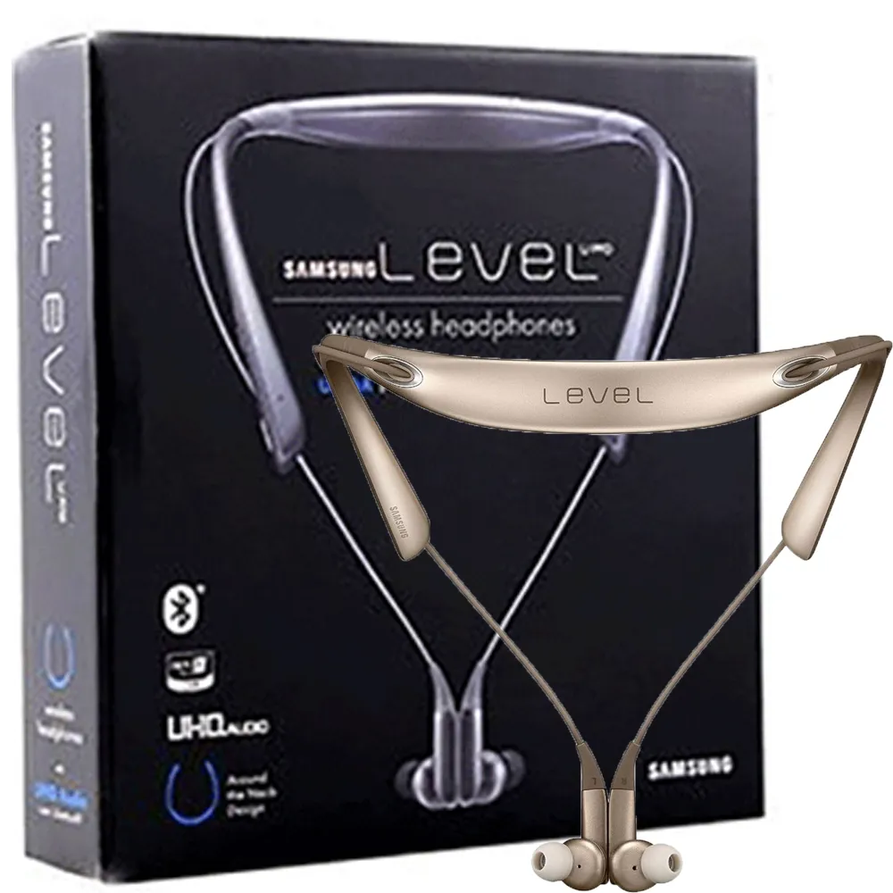 3268c82f22bf7ef61ba0537482175e56ae07b541a546e4668c18ada96a1d6336-1.webp هندزفری گردنی Level U pro طلایی SAMSUNG