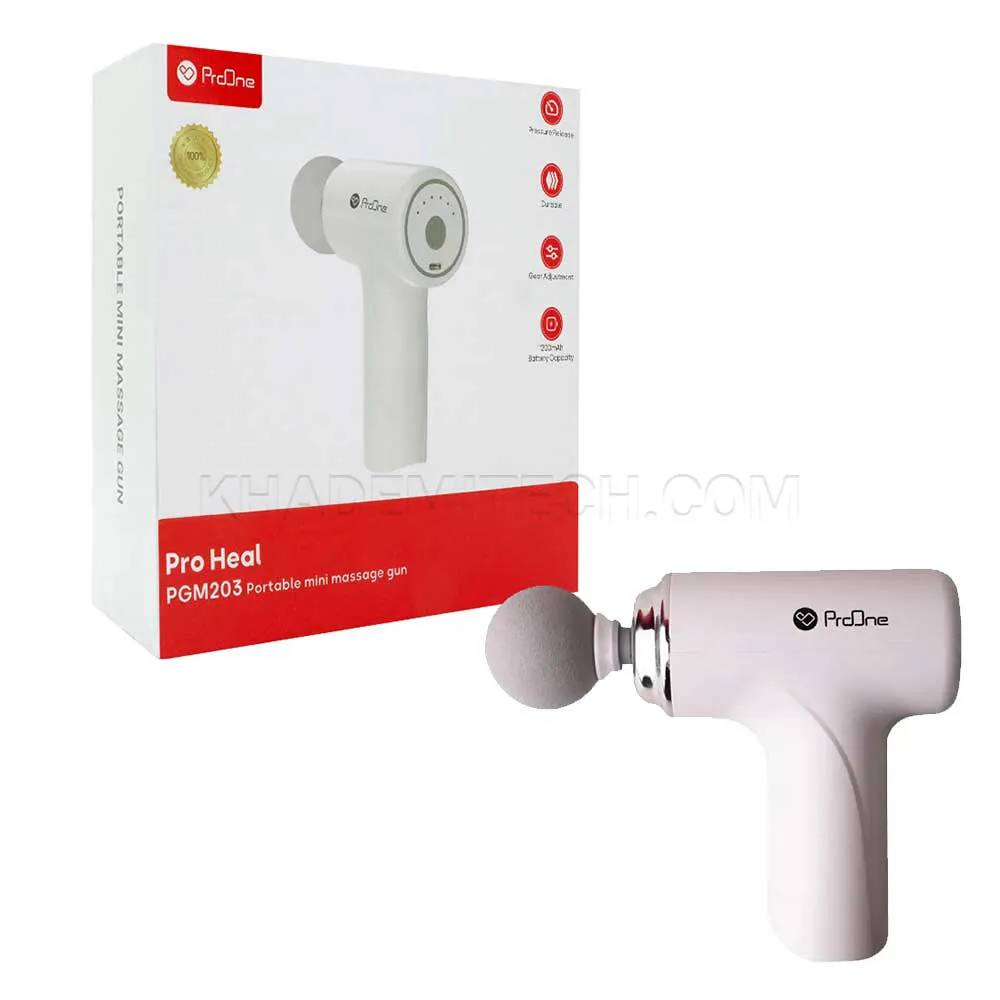 3314b1d77aeda978755b0cb0b740c66cc86233519580e736680b961f04a1d7f7.webp ماساژور تفنگی پرووان مدل PROONE PGM203 سفید