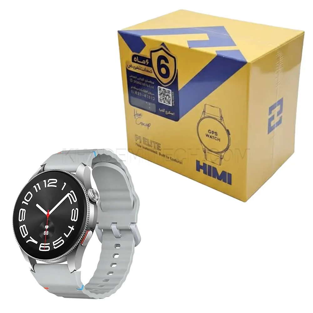 343baae83ec347bc4191c56270060a38e7aeed9651a5e64f47bc4768ce31cb91.webp ساعت هوشمند هیمی مدل HIMI G12 PI ELITE نقره ای