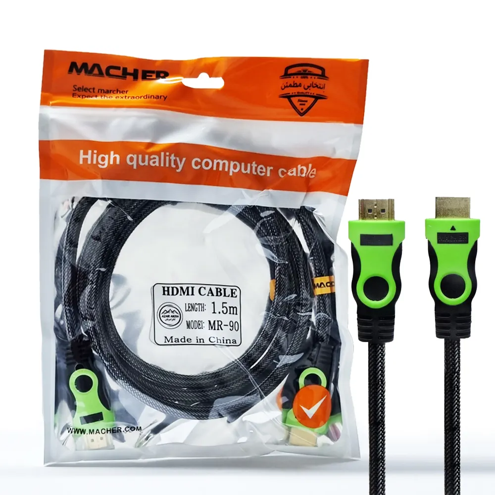 34942dacd20d355302e4abfe8809e20977a396df9052d27e2d2aabd41aabcd94.webp کابل مچر MACHER MR90 3D 1.5M HDMI
