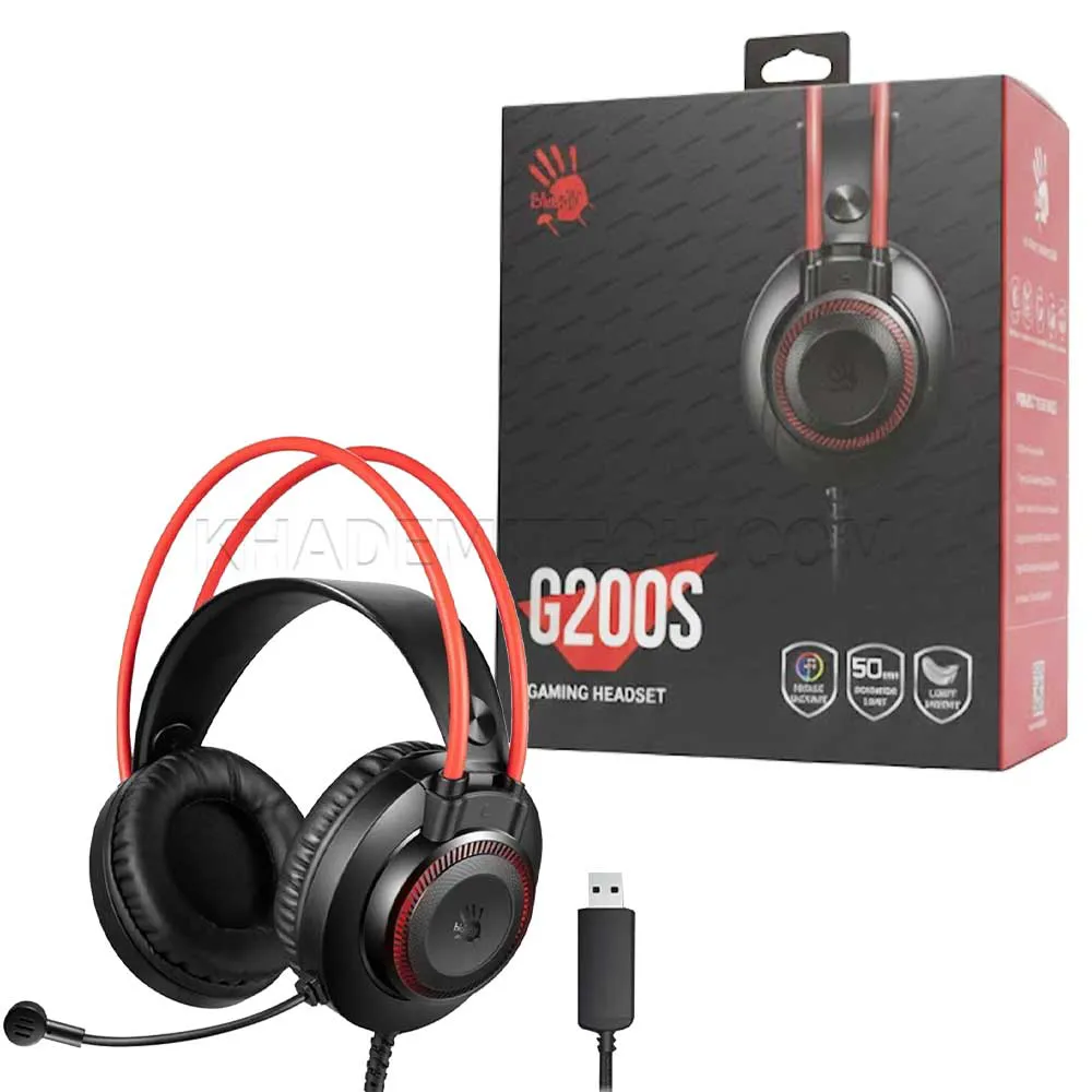 355b801df1f4a0e0ae102906941db7d0e2507b55f058bce6052fbd31e4377901.webp هدست سیم دار گیمینگ ایفورتک مدل A4TECH Bloody G200S