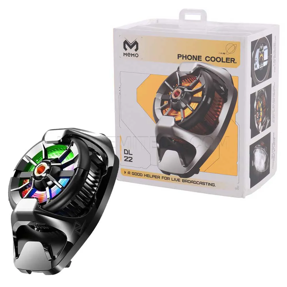 36a15adf49c7c24251cd3ea6b46913c79b63f8156dc788388220f35cb60050d2.webp فن خنک کننده موبایل ممو مدل Memo PHONE COOLER DL22