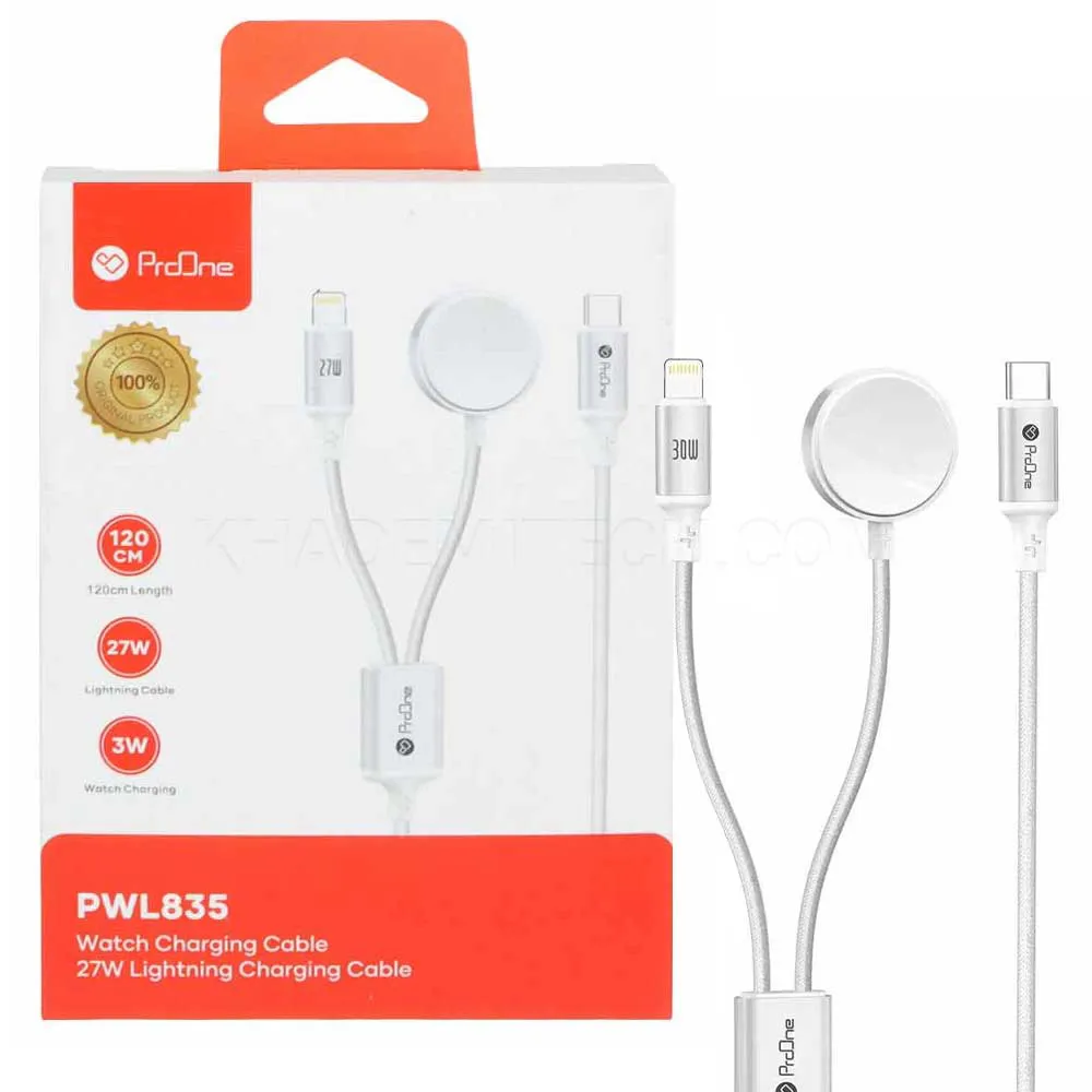 38fd11dd8ed907108883a97e3ae9fb271eb5d256b8e9621e2560c6e32e86e553.webp کابل چند کاره پرووان مدل PROONE PWL835 2IN1 سفید