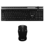 کیبورد و ماوس بی سیم تسکو مدل TSCO TKM7106W مشکی