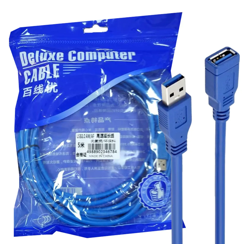 3af04df9ebe6ebe7d9b771e2dcec3b99581f5f253d7b67a60702590d1c31447f.webp کابل افزایش 5USB3مترDELUXپکآبی