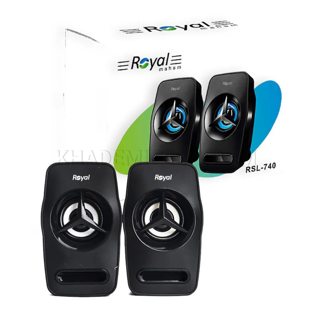 3c169ba5a34c2db9410244492dcda31ac40fa501a7ed563b881ad9a36fc7367f.webp اسپیکر دوتکه لپ تاپ رویال مدل ROYAL RSL-740