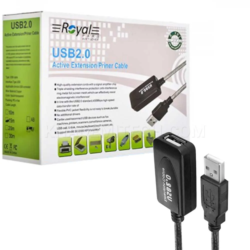 409f5ef05cb16b53a3572ad69c488dfa93e0ed5e80ac861fb4f8540482df30f6.webp کابل افزایش رویال مدل ROYAL USB 15M