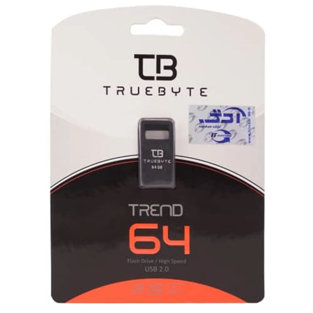 40e8a1c960907dedc83ccc58b279cc90a1881e8ee7b95da3268aeff5974eb65a.webp فلش TRUEBYTE TREND 64G گارانتی مادام العمر