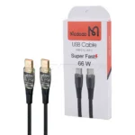 کابل تایپ سی مکدودو مدل Mcdodo USB-C to USB-C 66W سر شیشه