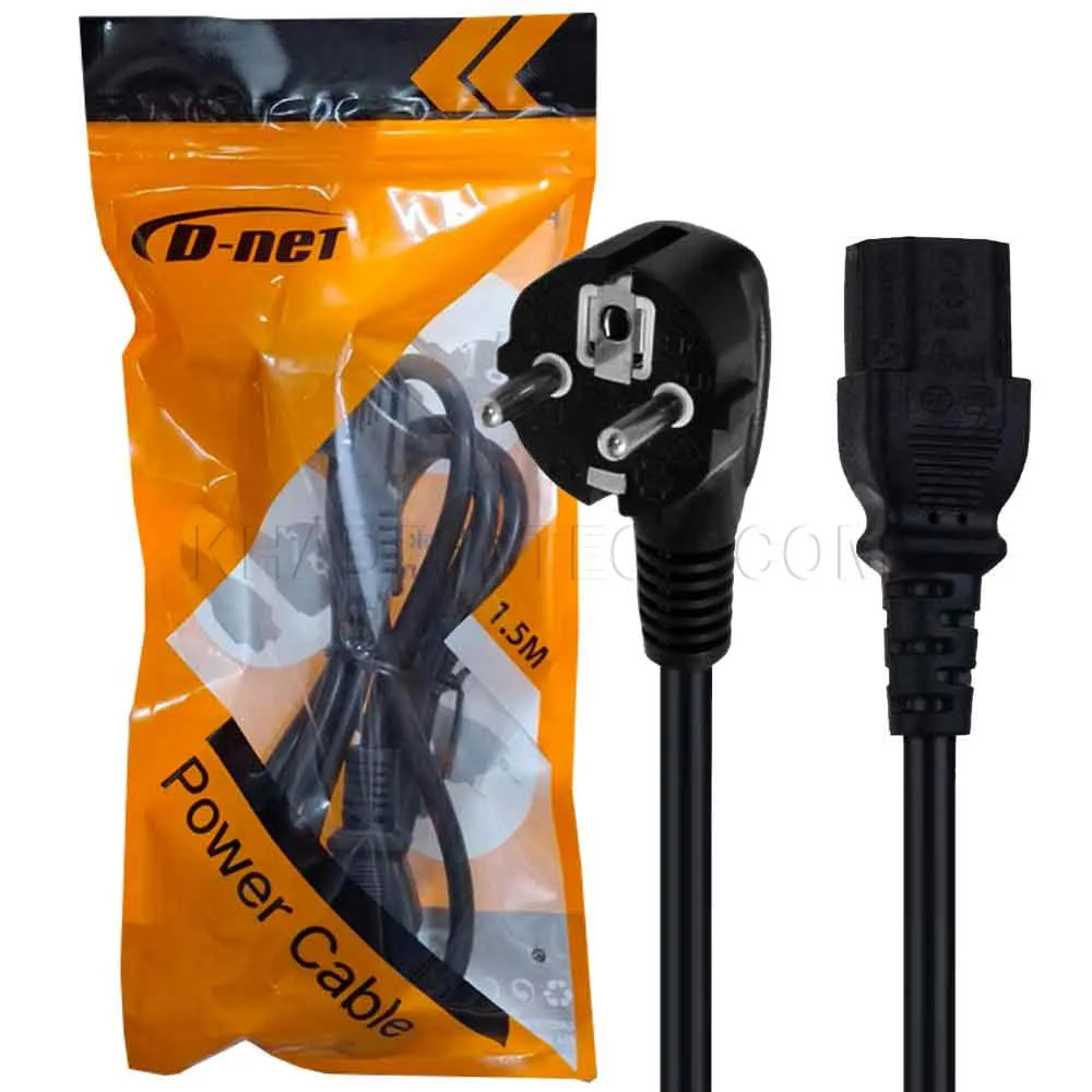 42126880296a1962f7fb8bdf13645e8350a687193c6ee5bf398fe0ae257ded90.webp کابل برق پاور دی نت مدل D-NET 1.5M نود درجه