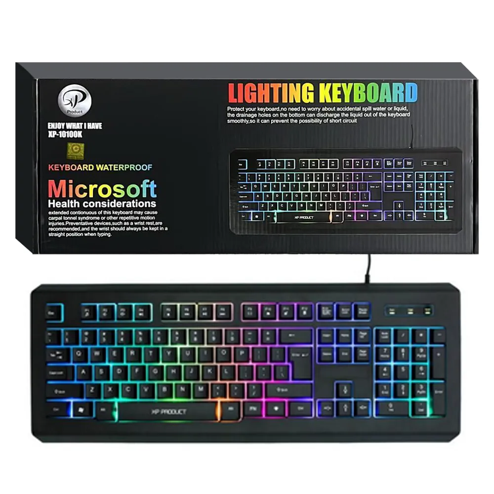 43bb6c2ef6612cfd6a9331baa78a7177571f9deca652083670d7a4b315165daa.webp کیبورد گیمینگ سیم دار اکس پی مدل XP-10100K