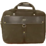 کیف لپ تاپ دستی اداری کتان قهوه ای