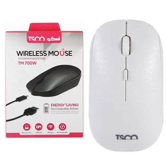 45308589c263b3f758d1e11c9ae75856e509cae612a2f2a4c1aef0eb45a2ff18.webp ماوس وایرلس تسکو TM-700W سفید