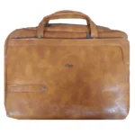 کیف لپ تاپ چرمی عسلی CLARKS