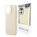 قاب اپل چرمی مدل Joyporodo IPHONE 16 کرمی