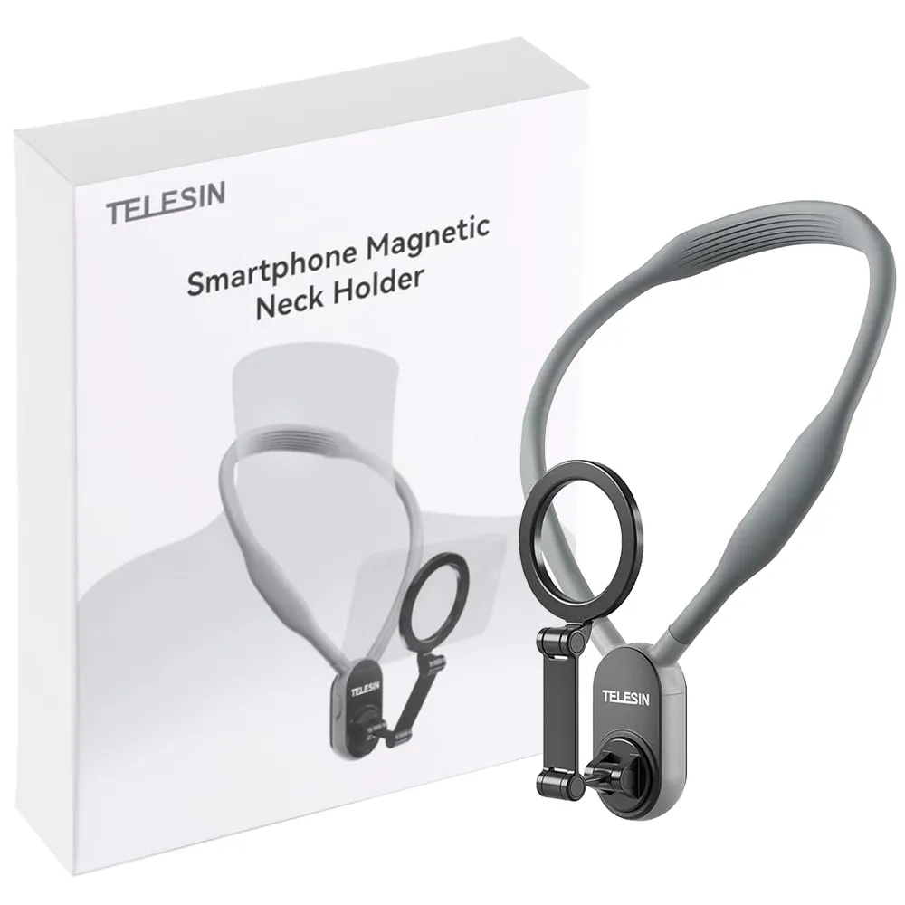 4bc65613086d8b4c5c2f2174ff285e378d1a15980837f74ae9cc203dadf711c3.webp هولدر گردنی مگنتی تلسین مدل TELESIN MNM-001 طوسی