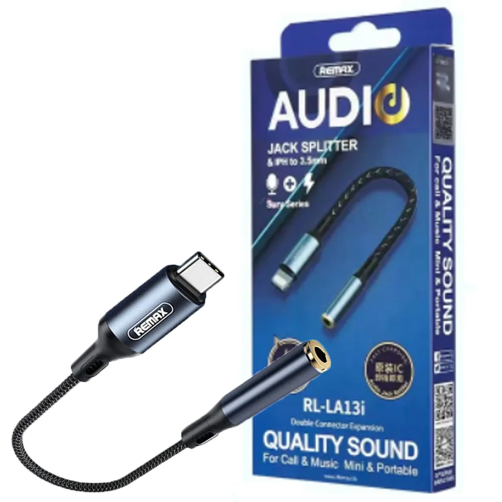 4c0489bc7f345973a570af63461b95eb810b71b54a08d3704cb99fd876ec2276.webp جک صدا ریمکس REMAX RL-LA13A TYPE-C