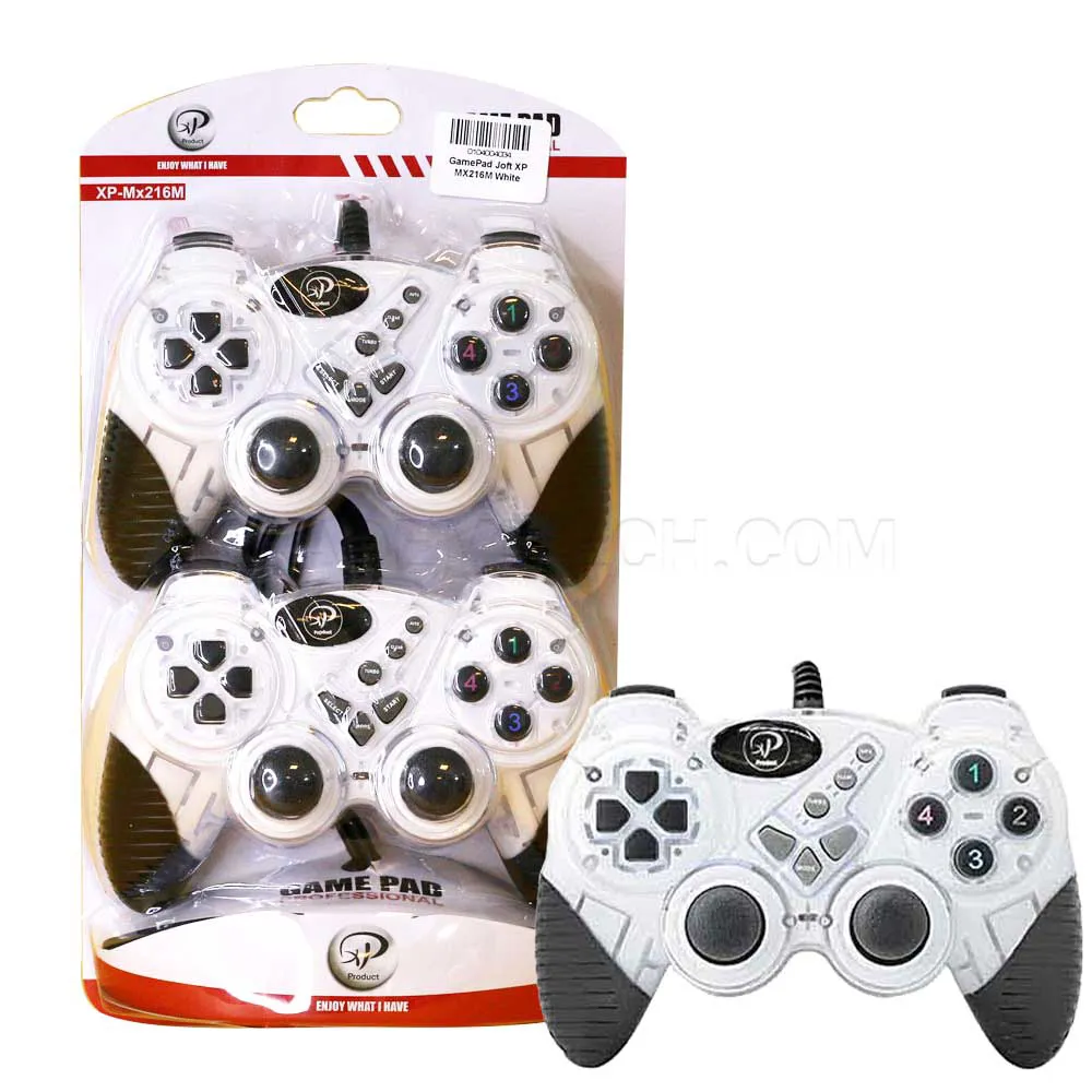 4c39e9a7232512867d8951fbf113e107e203593d64691a9876f6163cbb069c65.webp دسته دوبل شوک فانتزی ایکس پی مدل XP-MX216M سفید