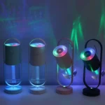 دستگاه بخور سرد و چراغ خواب مدل Humidifier Magic Shadow سرمه ای