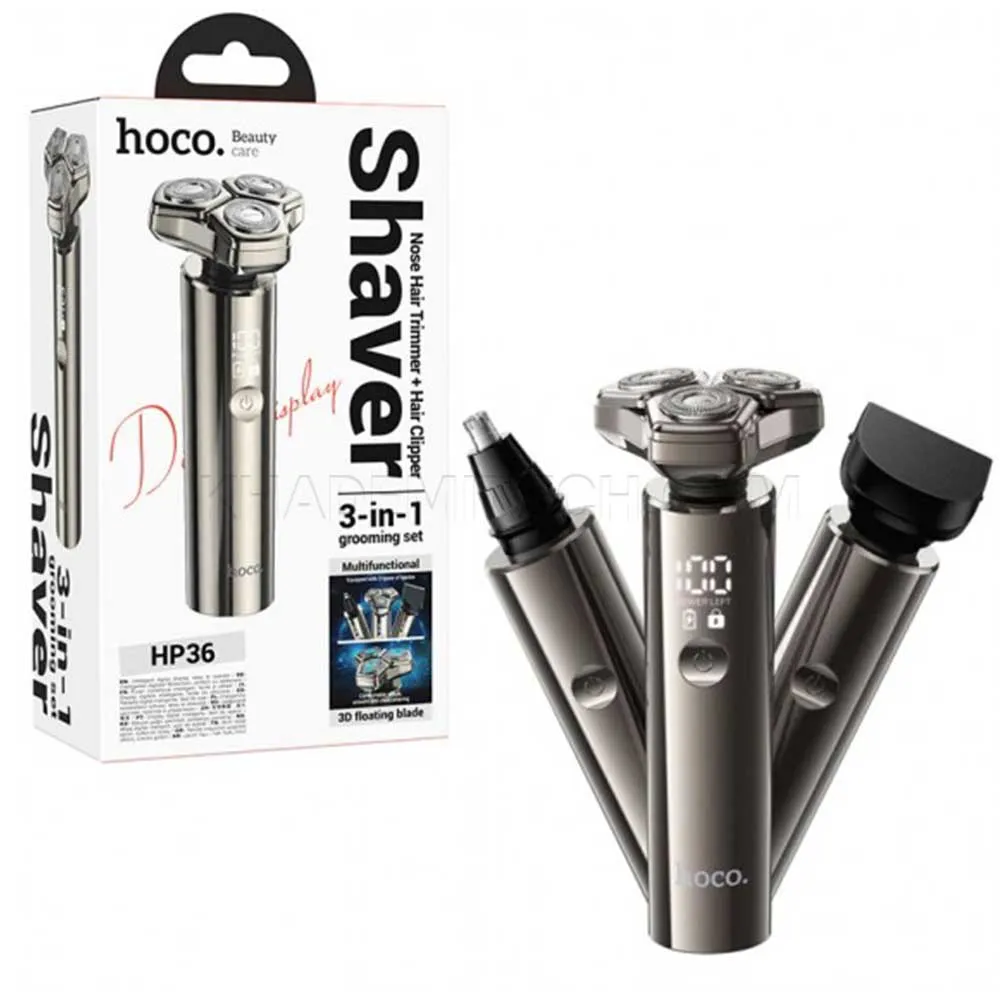 4de34202384f9eb17db8e78d1ba567aff79c4ee2bee8e1923dc5795ef5bd1f1f.webp ماشین اصلاح 3 کاره هوکو مدل HOCO HP36