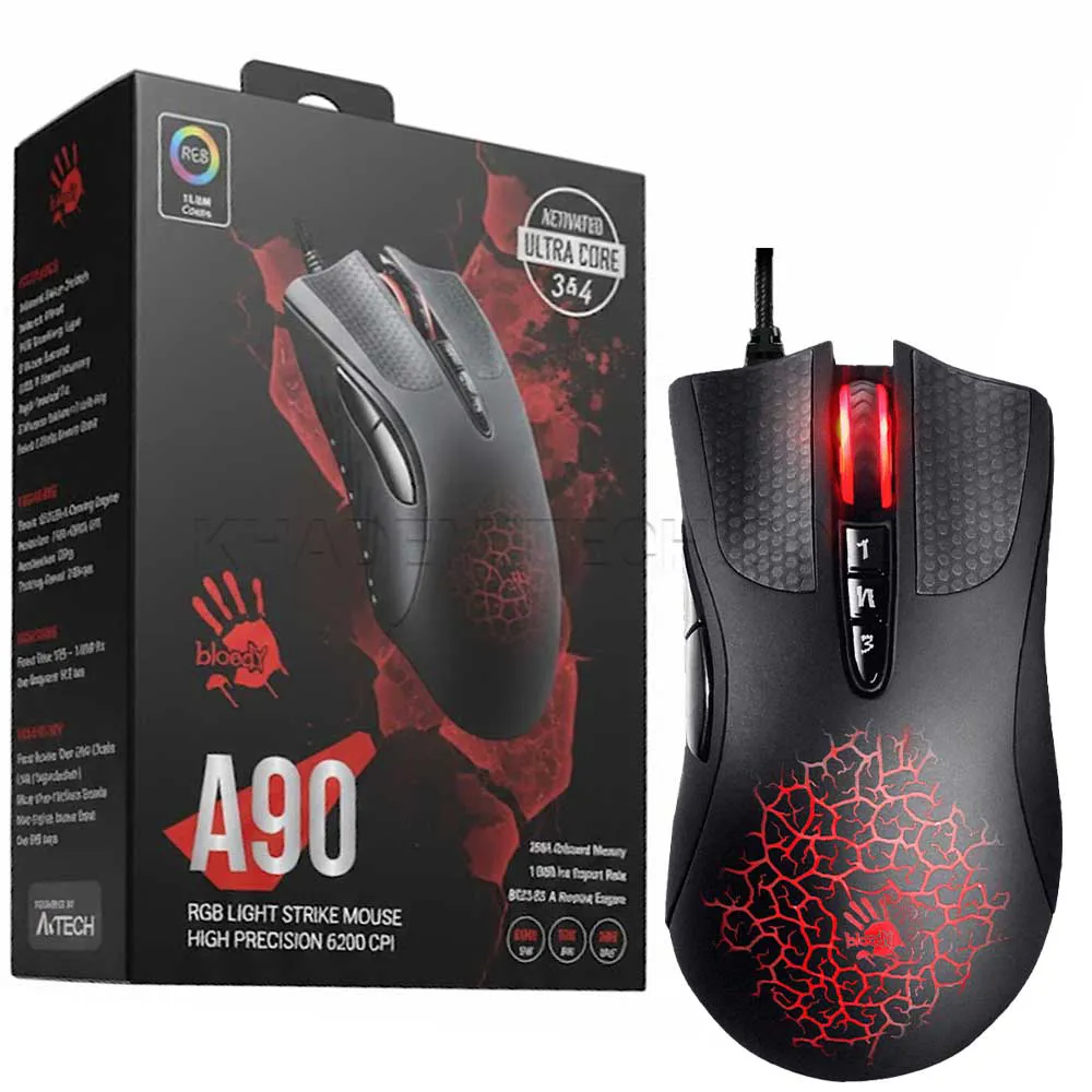 5152d6235dc3d0010b18459912aa71a59f86f75e270d2d98f20c020d54a9b191.webp ماوس سیم دار گیمینگ ایفورتک مدل A4TECH bloody A90