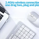 کیبورد و ماوس بی سیم مافی مدل MOFII X100 سفید