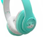 هدست بی سیم فانتزی طرح گربه مدل CAT EAR STN-28T سبز