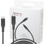 کابل هادرون TYPE-C دوسر C-C02 PD مشکی HADRON