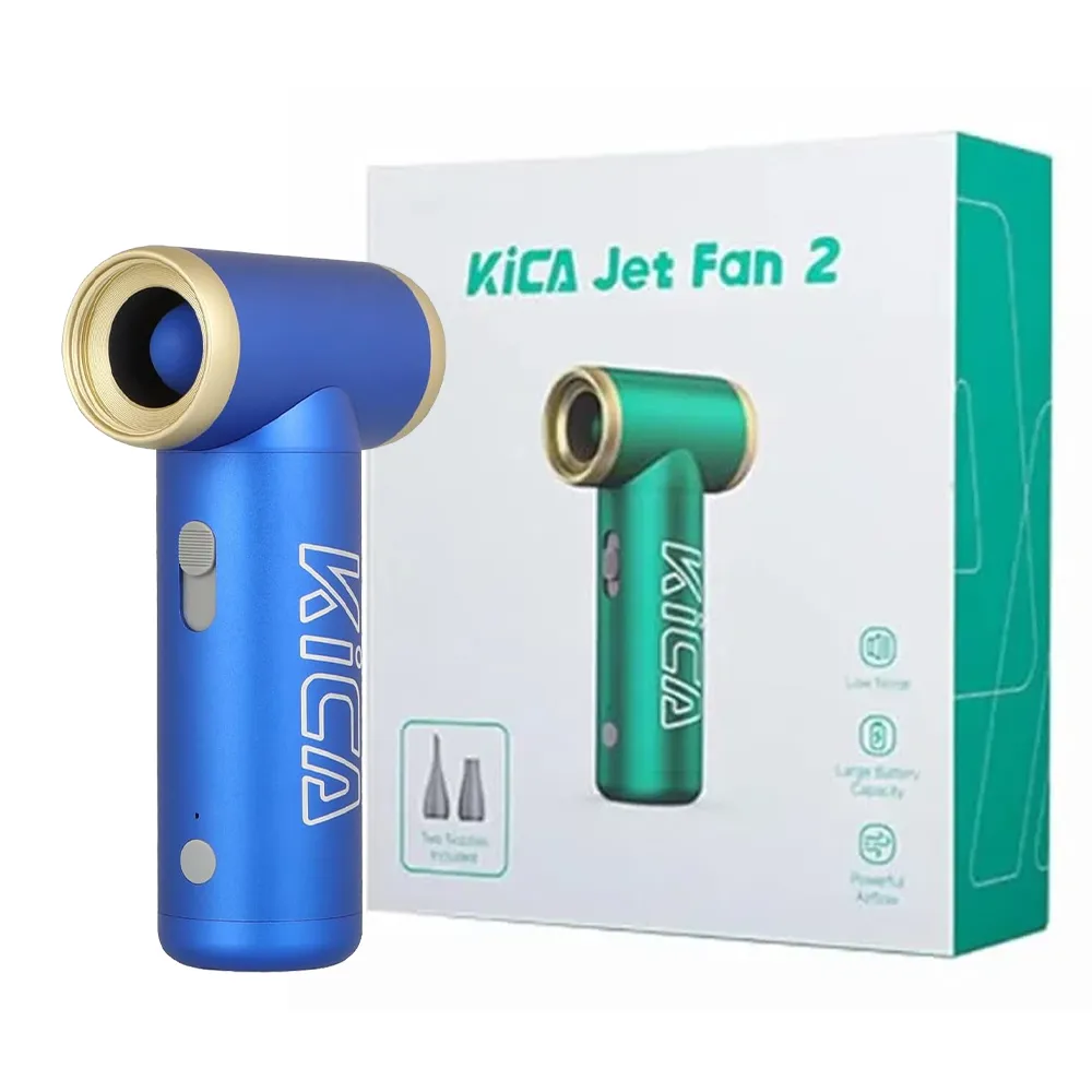 52666fbfead51e092a6a9402e95316fd6f216be39209d3b9d05ef518170f7435.webp پمپ باد جت فن کیکا مدل KICA Jet Fan 2 آبی