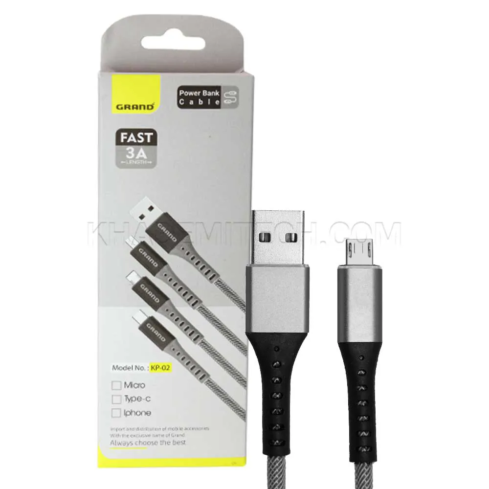 5379ff8841fc1d2b5d594a2069b977ac6aa55e0976c73581848ab0259c56e45e.webp کابل پاوربانکی گرند مدل GRAND KP-02 MICRO مشکی