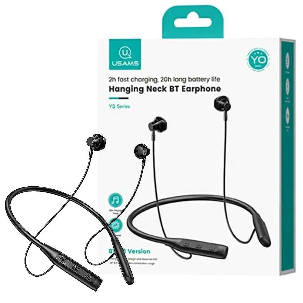 53c4b6d0e9c47714de37fc36088eac0f35a4a28501c5699eecec4b5dd586852b.webp هدست بلوتوثی گردنی یوسمز مدل USAMS YQ24 مشکی