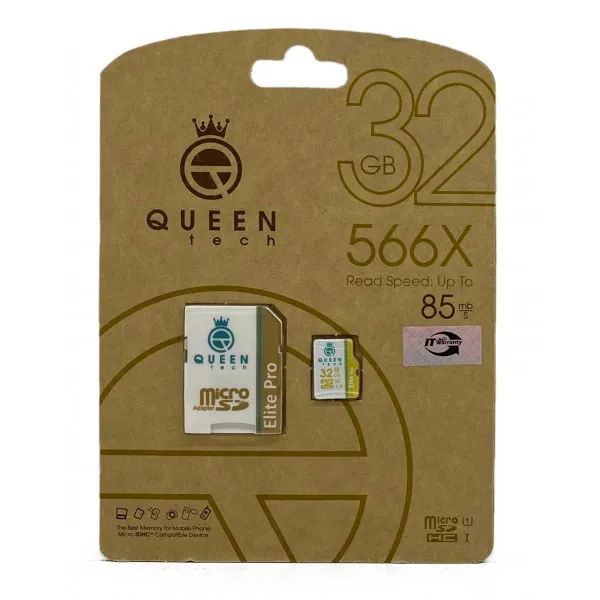 55aa7f9fefd92f1093853e57804d901e0601877545c6db96b75874c57bac8375.webp رم میکرو QUEENTECH U3 85MB 32G گارانتی مادام العمر