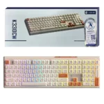 کیبورد بی سیم لاجی کی مدل LOGIKEY K330CW کرم قهوه ای گارانتی الماس