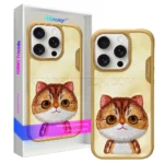 قاب اپل مدل Nimmy Big Eyes Golden british IPHONE 16 ProMax زرد