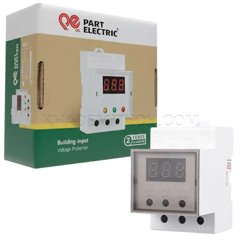 5c5cfd5f0dca720b513f1233929db3ee0f51917ef9cecf766e017e550b2103e5.webp محافظ مینیاتوری ولتاژ ورودی پارت مدل PART ELECTRIC 2835 30A