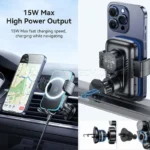 هولدر و شارژر وایرلس موبایل یوسمز مدل Usams CD230 15W