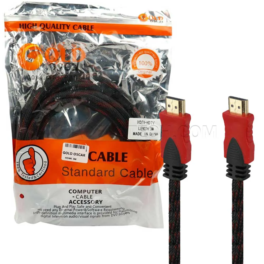 65d71e4c31bc21b034b5047ca15366d21019fc3701c398c1e7239261e047c400.webp کابل HDMI اسکار مدل OSCAR 3M زرهی