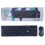 کیبورد و ماوس سیم دار دتکس پلاس مدل DETEX+ DK 706