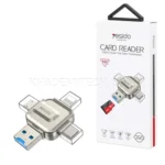 مبدل و رم ریدر 4 کاره یسیدو مدل Yesido GS23 4 IN 1