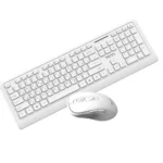 کیبورد و ماوس بی سیم تسکو مدل TSCO TKM7023W سفید