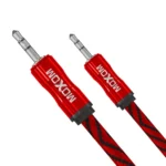 کابل صدا کنفی موکسوم مدل MOXOM AUX-62B قرمز مشکی