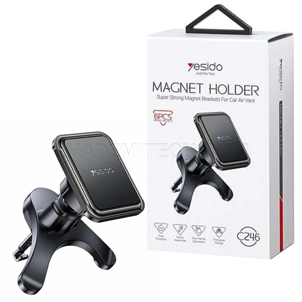 69bb45e6a97af12fb804088729ff96865e9cbdcb5fe7539f0a156db6d7db5840.webp هولدر مگنتی موبایل یسیدو مدل Yesido C246