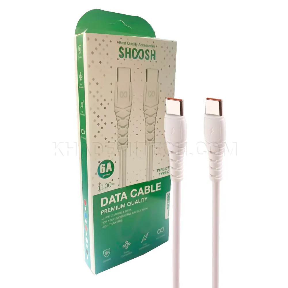 69bc90513d26b39b8d887e4dec56c6900548e828c0c8f5debf66e85e235efb0f.webp کابل تایپ سی شوش مدل SHOOSH SH280C PD سفید