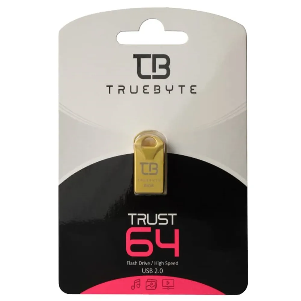 6b7cf5797dbed0718698d82ac5bf349c1455568688a6470039a63bcb15fc9ffb.webp فلش TRUEBYTE TRUST 64G گارانتی مادام العمر