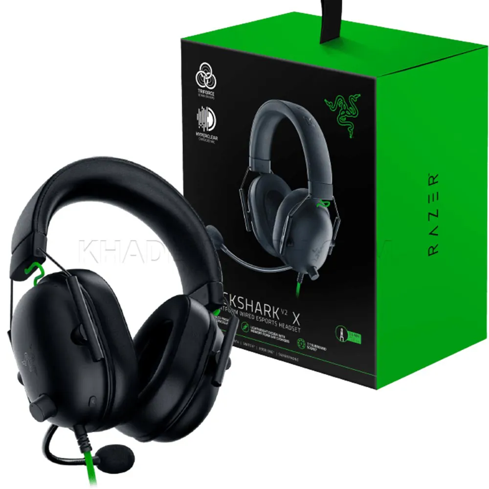6ba715a0bb3f9a9504e042a56d0d2e4159684eed6576be4f484d831d8ef81c3d.webp هدست گیمینگ سیم دار ریزر مدل RAZER BLACKSHARK V2