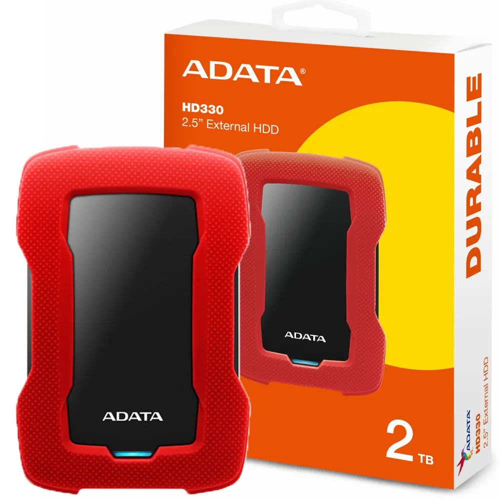 6c1360e09526c682fb1e54cca859e0a307da46e49399d80297a0cef10061d726.webp هارد اکسترنال ای دیتا مدل ADATA HD330 2TB قرمز گارانتی آونگ